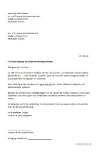 Kündigung schreiben | Arbeitsvertrag & Arbeitsrecht 2018