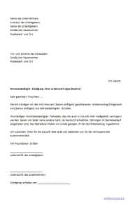 Musterbrief