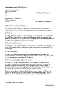 Aufhebungsvertrag Muster Infos Arbeitsrecht 2021