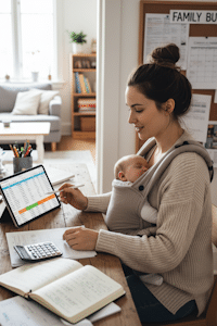 Elternzeit: Wie lange es Geld gibt, hängt davon ab, wie viel Elternzeit genommen wird.